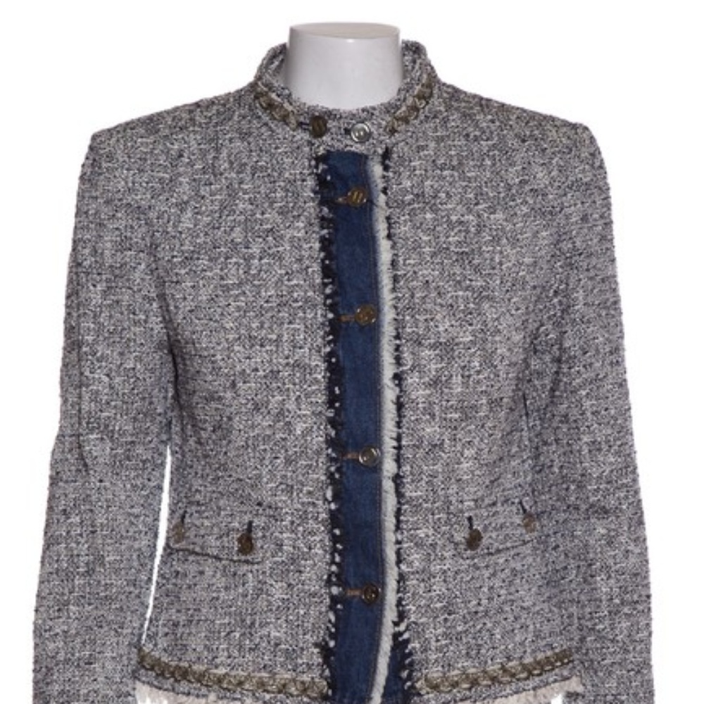 Dolce & Gabbana Tweed Denim Jacket